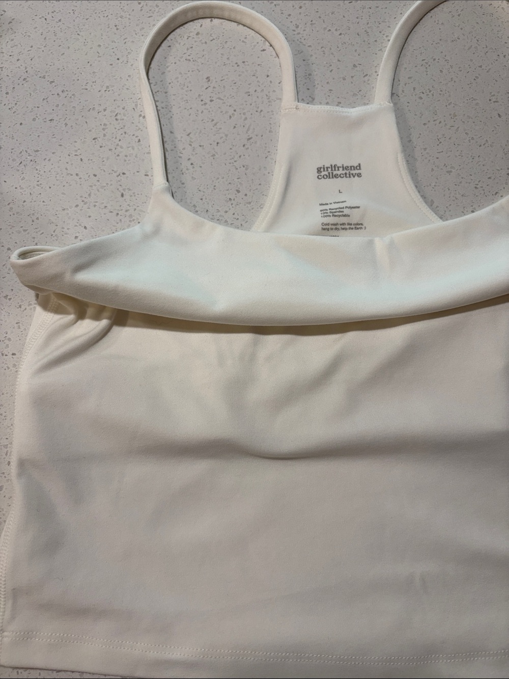 girlfriend collective Cream Scoop Neck Camisole